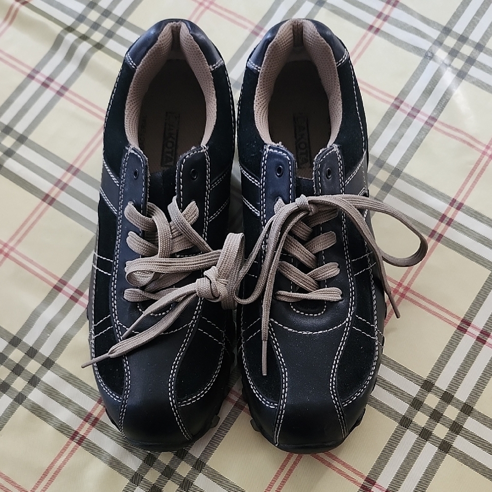 Dakota Black Steel Toe Women's Shoes Size 8.5